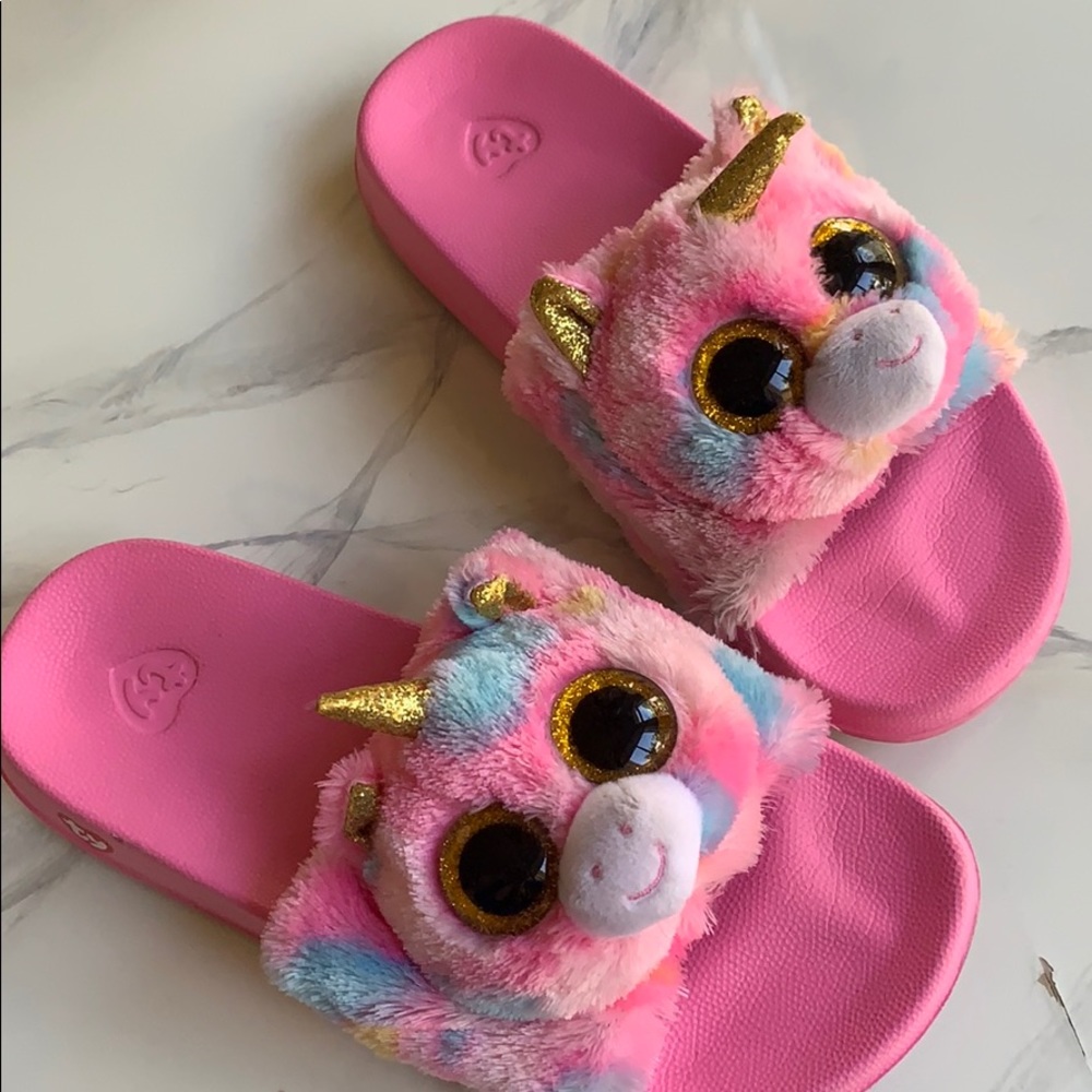 ty girls slippers unicorn